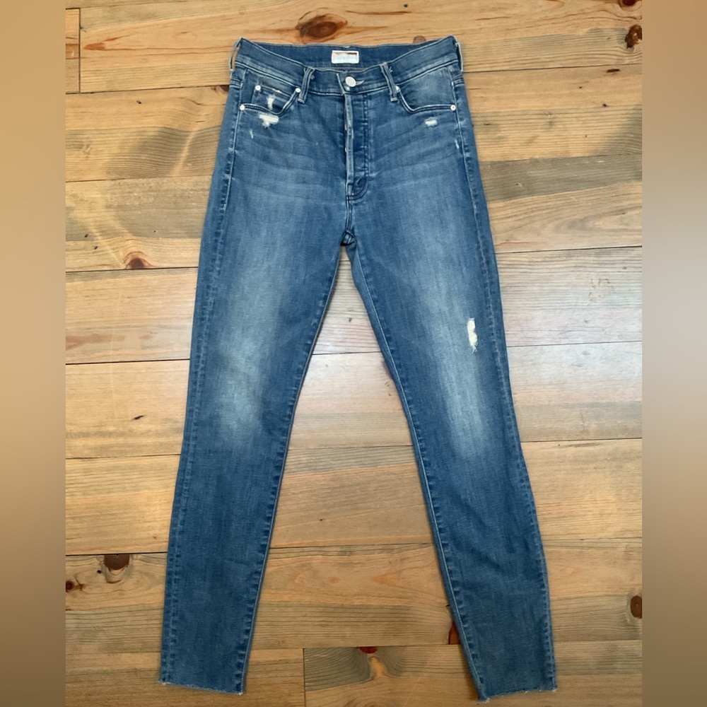 MOTHER THE STUNNER ANKLE FRAY ‘GRAFFITI GIRL’ SZ 26